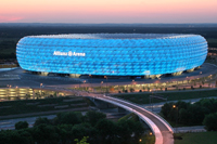 Opened in 2005: the Allianz Arena, one of the world's most modern football stadiums.